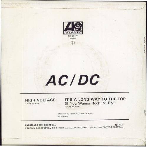AC/DC High Voltage + P/S 7" vinyl single (7 inch record / 45) Portuguese ACD07HI805772