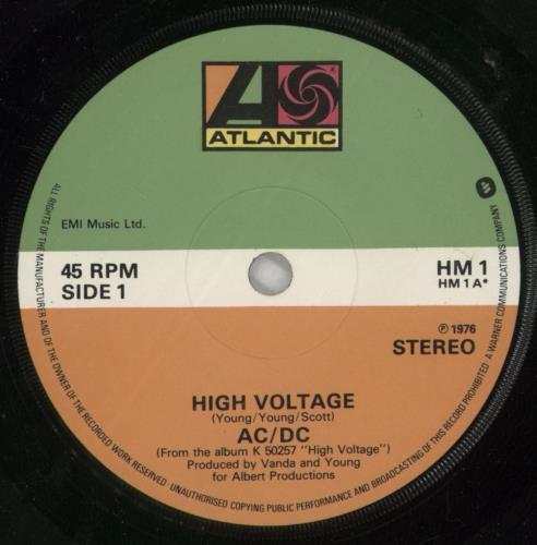 AC/DC High Voltage Live + p/s 7" vinyl single (7 inch record / 45) UK ACD07HI01519