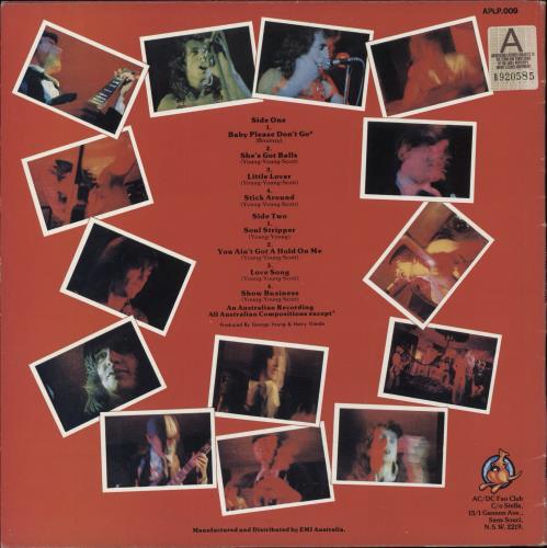 AC/DC High Voltage vinyl LP album (LP record) Australian ACDLPHI790515