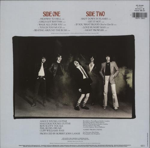 AC/DC Highway To Hell - Barcoded vinyl LP album (LP record) German ACDLPHI767464