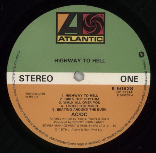 AC/DC Highway To Hell - VG vinyl LP album (LP record) UK ACDLPHI805349