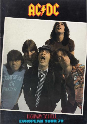AC/DC Highway To Hell European Tour '79 + Ticket Stub tour programme UK ACDTRHI679567