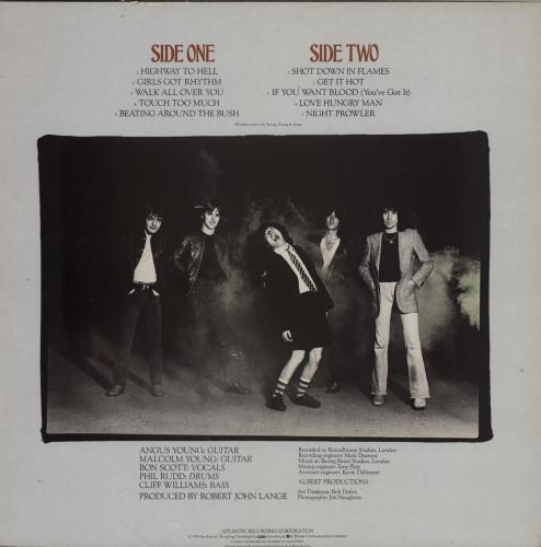 AC/DC Highway To Hell vinyl LP album (LP record) German ACDLPHI758528