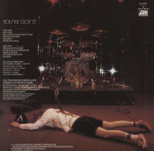 AC/DC If You Want Blood You've Got It vinyl LP album (LP record) German ACDLPIF573034