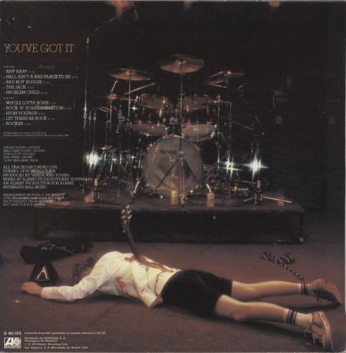 AC/DC If You Want Blood vinyl LP album (LP record) Spanish ACDLPIF633945
