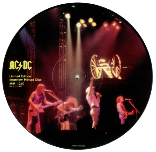 AC/DC Interview Picture Disc UK picture disc LP (vinyl picture disc ...