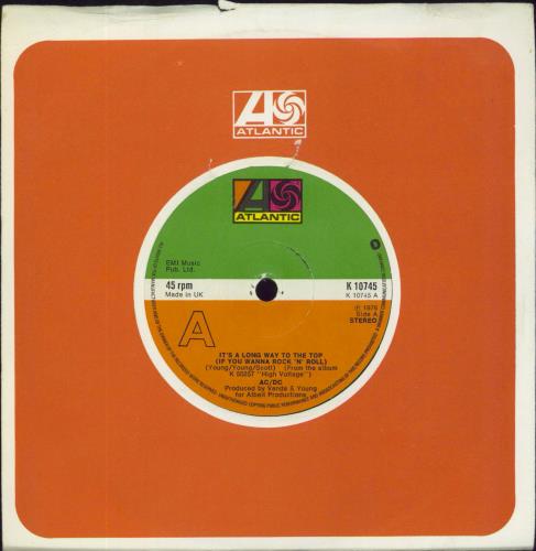 AC/DC It's A Long Way To The Top - Solid 7" vinyl single (7 inch record / 45) UK ACD07IT808265