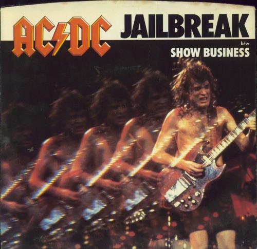 AC/DC Jailbreak + Sleeve 7" vinyl single (7 inch record / 45) US ACD07JA798895