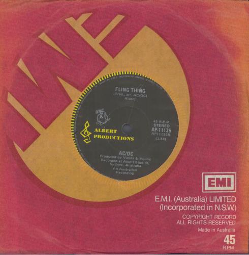 AC/DC Jailbreak 7" vinyl single (7 inch record / 45) Australian ACD07JA28381