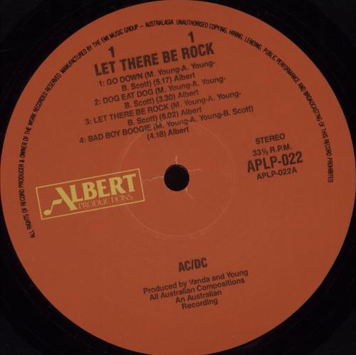 AC/DC Let There Be Rock - Gatefold vinyl LP album (LP record) Australian ACDLPLE679532