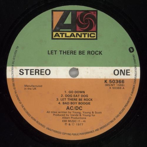 AC/DC Let There Be Rock - VG vinyl LP album (LP record) UK ACDLPLE872596
