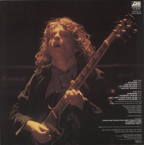 AC/DC Let There Be Rock vinyl LP album (LP record) German ACDLPLE214414