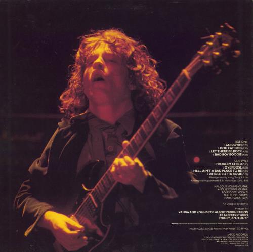 AC/DC Let There Be Rock vinyl LP album (LP record) US ACDLPLE327153