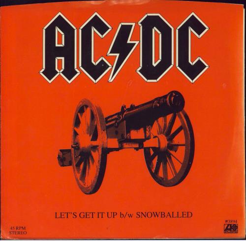 AC/DC Let's Get It Up 7" vinyl single (7 inch record / 45) US ACD07LE58979