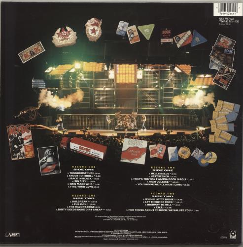 AC/DC Live + Poster 2-LP vinyl record set (Double LP Album) UK ACD2LLI698218