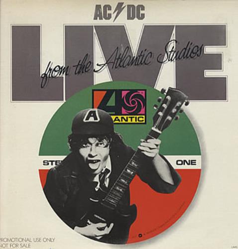 AC/DC Live From The Atlantic Studios vinyl LP album (LP record) US ACDLPLI10045