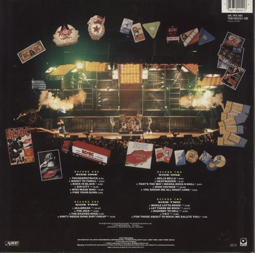 AC/DC Live 2-LP vinyl record set (Double LP Album) UK ACD2LLI35386