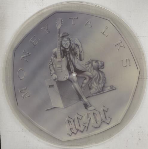 AC/DC Money Talks - EX 12" vinyl picture disc (12 inch picture record) UK ACD2PMO851913