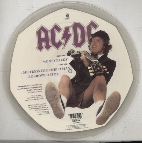 AC/DC Money Talks - EX 12" vinyl picture disc (12 inch picture record) UK ACD2PMO851913