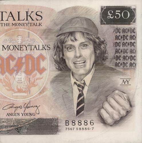 AC/DC Money Talks - EX 7" vinyl single (7 inch record / 45) German ACD07MO888808