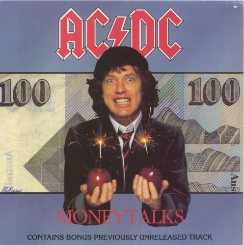 AC/DC Money Talks 7" vinyl single (7 inch record / 45) Australian ACD07MO806308