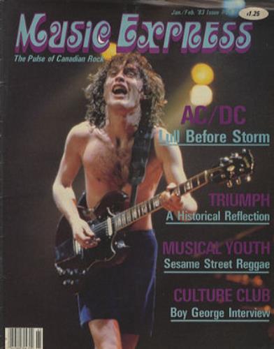 AC/DC Music Express magazine Canadian ACDMAMU361063