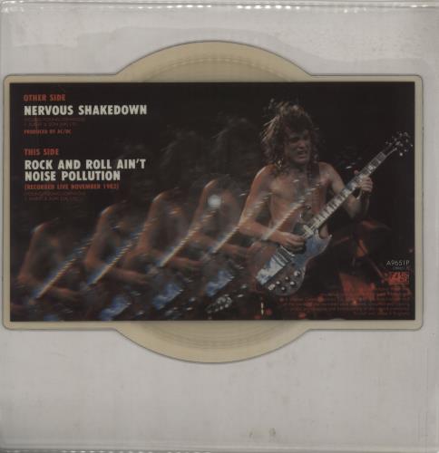 AC/DC Nervous Shakedown shaped picture disc (picture disc vinyl record) UK ACDSHNE762976