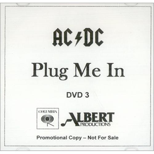 AC/DC Plug Me In - Three Disc promo DVD-R US ACDDRPL418166