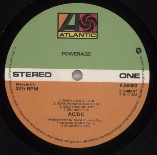 AC/DC Powerage - Cold Hearted Man - A1/B1 - EX vinyl LP album (LP record) UK ACDLPPO849730