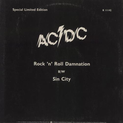 AC/DC Rock N Roll Damnation - EX 12" vinyl single (12 inch record / Maxi-single) UK ACD12RO874368