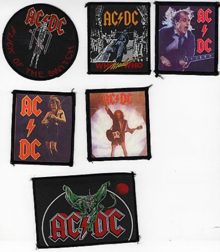 AC/DC Selection of Patches memorabilia UK ACDMMSE293892