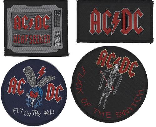 AC/DC Sew-On Patch Set UK memorabilia (391379)