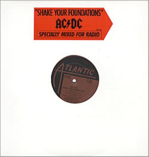 AC/DC Shake Your Foundations 12" vinyl single (12 inch record / Maxi-single) US ACD12SH48486