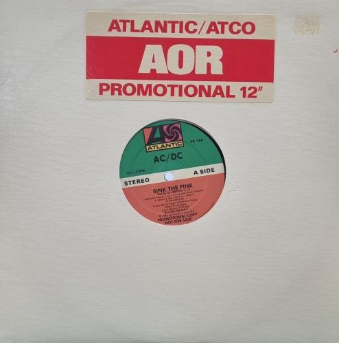 AC/DC Sink The Pink 12" vinyl single (12 inch record / Maxi-single) US ACD12SI48484