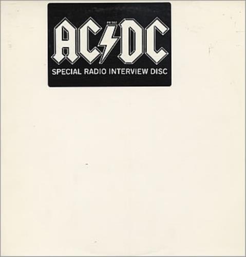 AC/DC Special Radio Interview Disc vinyl LP album (LP record) US ACDLPSP24531