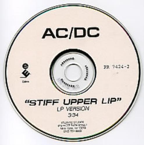 AC/DC Stiff Upper Lip - 1-track CD-R acetate US ACDCRST153630