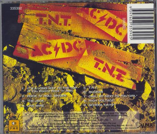 AC/DC T.N.T. CD album (CDLP) Australian ACDCDTN767503