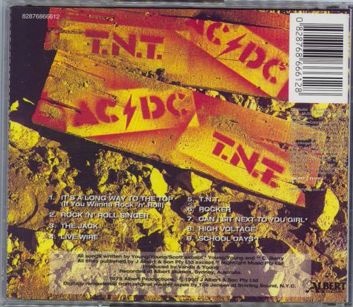 AC/DC T.N.T. CD album (CDLP) Australian ACDCDTN779613