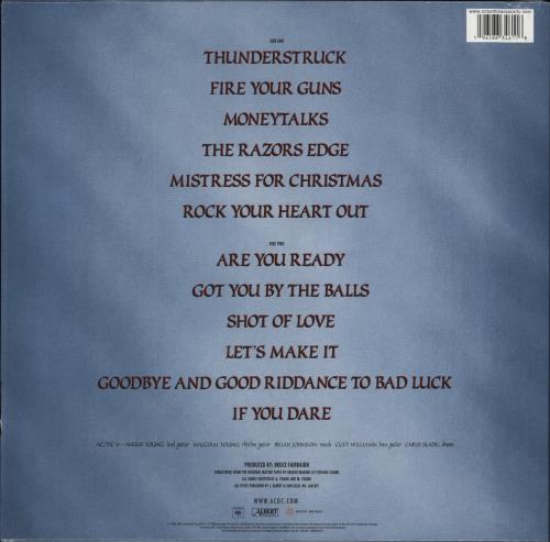 AC/DC The Razors Edge - Gold Vinyl - Sealed vinyl LP album (LP record) UK ACDLPTH840345