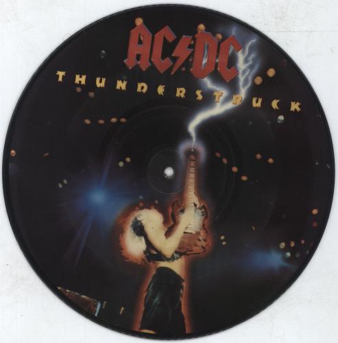 AC/DC Thunderstruck - VG 10" Vinyl Picture Disc (10 inch Record Single) UK ACD1PTH799134
