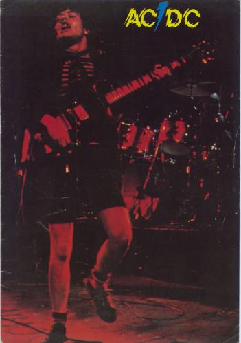 AC/DC UK Tour '78 tour programme UK ACDTRUK789150