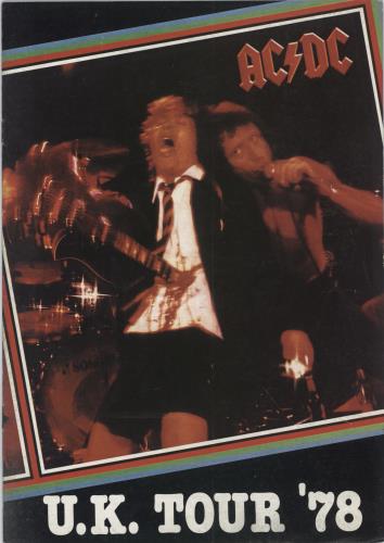 AC/DC UK Tour '78 tour programme UK ACDTRUK789152