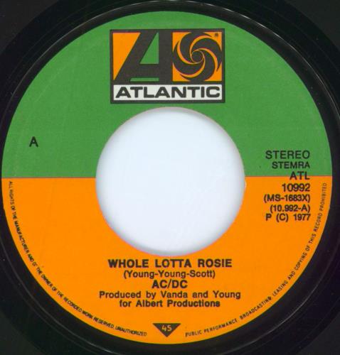AC/DC Whole Lotta Rosie - EX 7" vinyl single (7 inch record / 45) Dutch ACD07WH798513