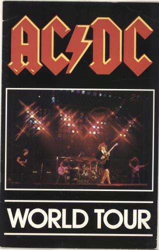 AC/DC World Tour - EX tour programme UK ACDTRWO415246