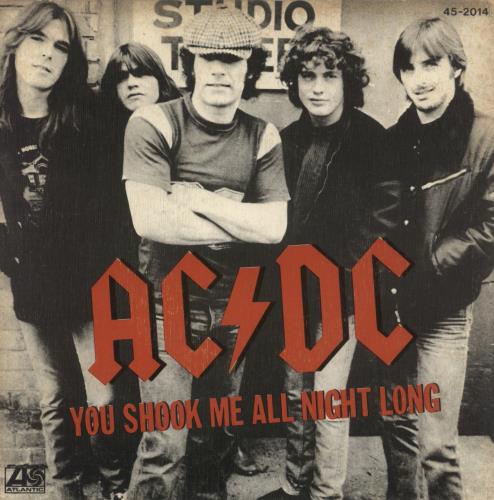 AC/DC You Shook Me All Night Long 7" vinyl single (7 inch record / 45) Spanish ACD07YO36732