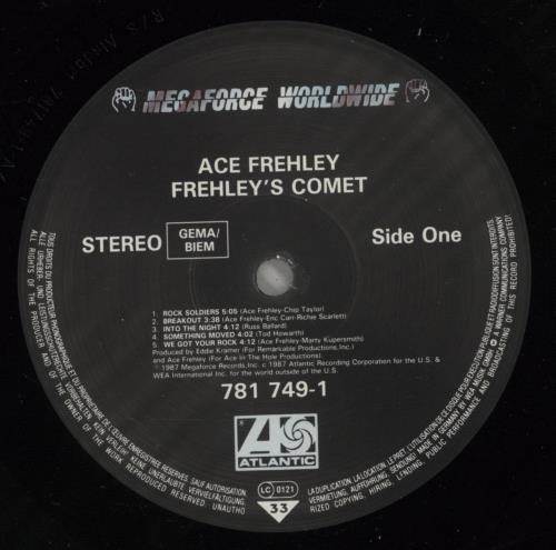Ace Frehley Frehley's Comet vinyl LP album (LP record) German ACELPFR229014
