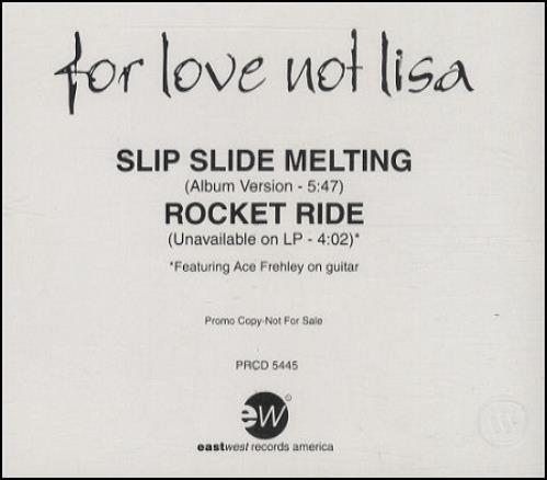 Ace Frehley Rocket Ride CD single (CD5 / 5") US ACEC5RO440806