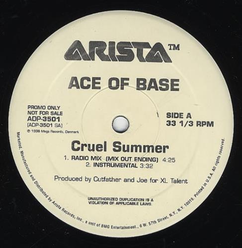 Ace Of Base Cruel Summer 12" vinyl single (12 inch record / Maxi-single) US AOB12CR117453