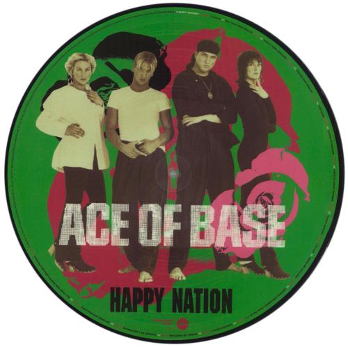 Ace Of Base Happy Nation picture disc LP (vinyl picture disc album) UK AOBPDHA870623
