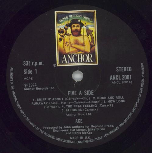 Ace Five-A-Side vinyl LP album (LP record) UK A.ELPFI343107